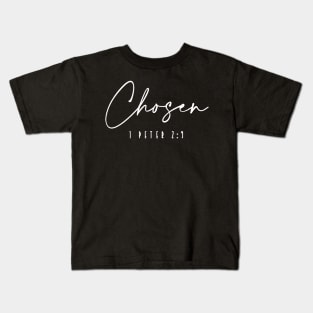 Chosen Bible Christian Bible Verse Religious 2 Kids T-Shirt